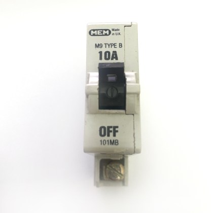 MEM 101MB M9 10A 10 Amp MCB Circuit Breaker Type B